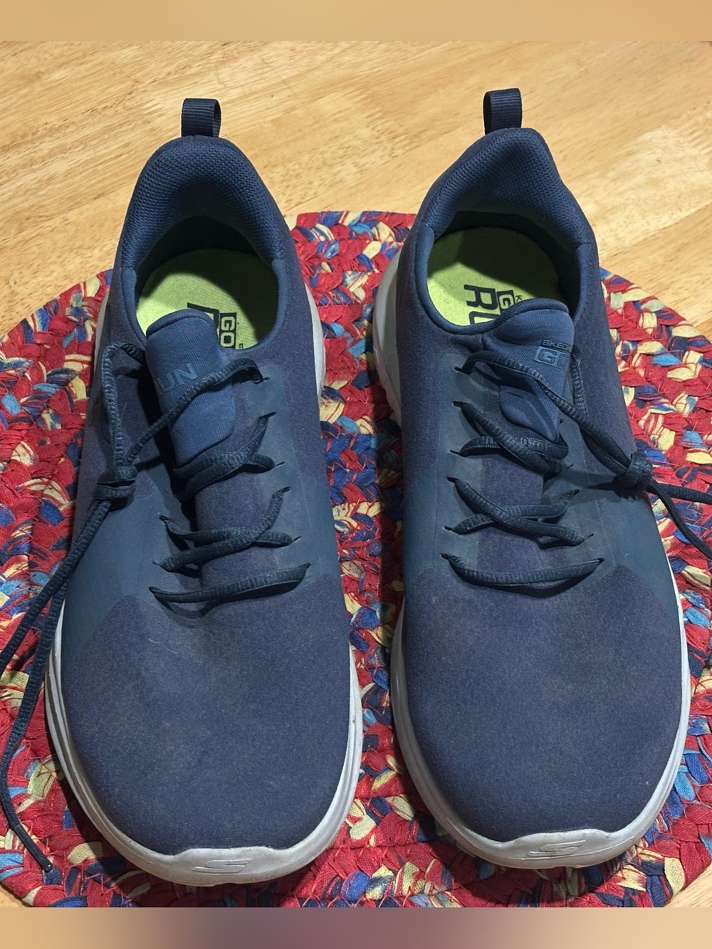 Skechers Men's Navy Blue Athletic Slip-On Sneakers